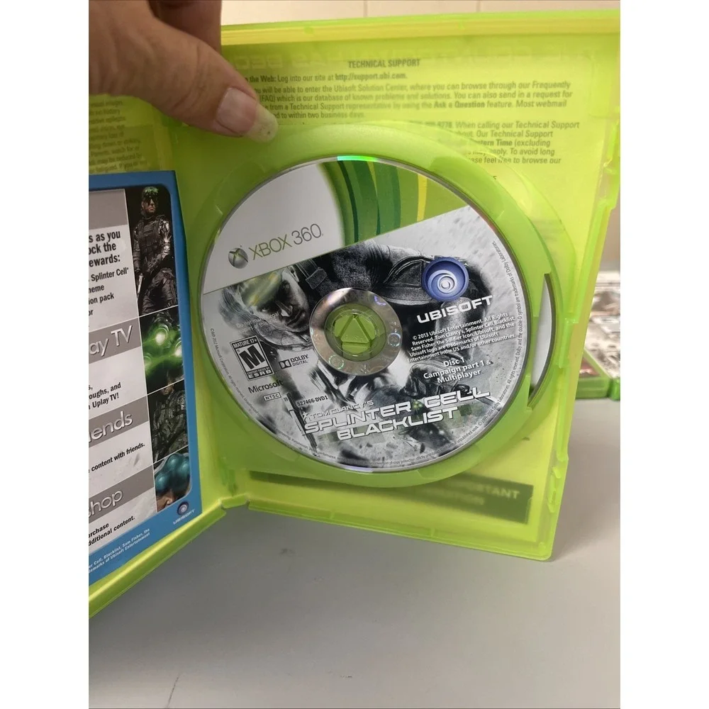 Tom Clancy's Splinter Cell: Blacklist (Microsoft Xbox 360, 2013) No Manual